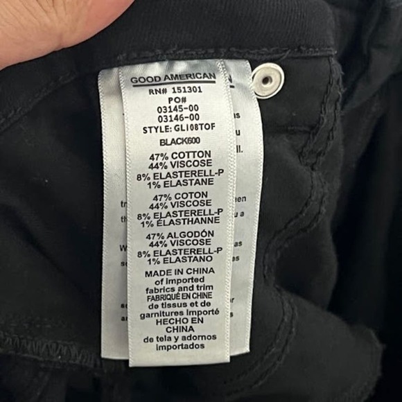 Good american black denim good legs Plus size 18 distressed jeans - Picture 7 of 7